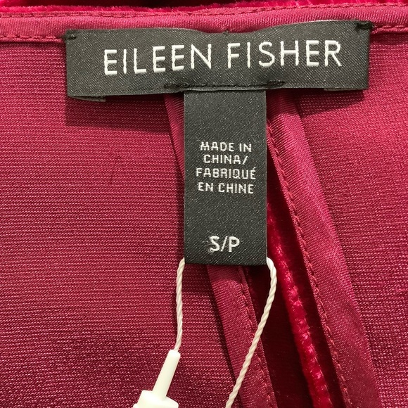 Eileen Fisher Hibiscus Velvet V-neck Kimono Dress - Picture 8 of 12